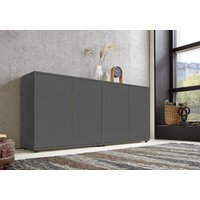 Sideboard Mailand Set 2 (Schubladenkommode Kommode Anrichte, in anthrazit), Push-to-open-Funktion - Grau - Bmg Möbel von BMG MÖBEL