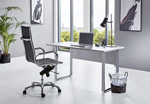 BMG-Moebel.de Büromöbel komplett Set Arbeitszimmer Office Edition Mini in Lichtgrau/Anthrazit Hochglanz (Schreibtisch) von BMG-Moebel.de