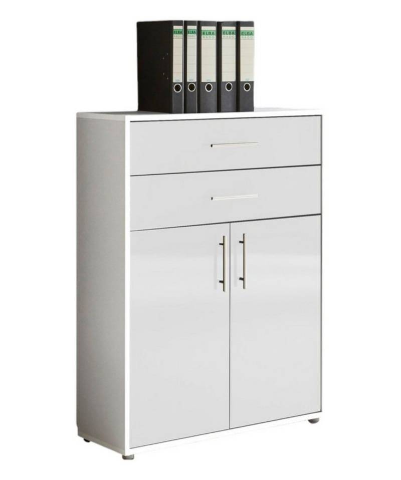 BMG Möbel Aktenschrank BMG Möbel Schubkasten Schrank, 2 Türen in 11 verschiedenen Farben Made in Germany von BMG Möbel