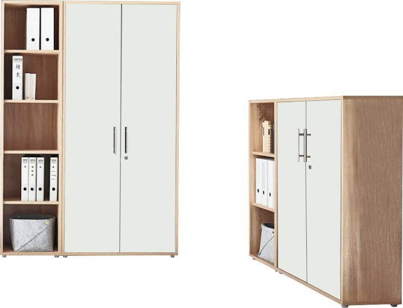BMG Möbel Büromöbel-Set TABOR 4 hoch, (Set, 2-tlg) von BMG Möbel