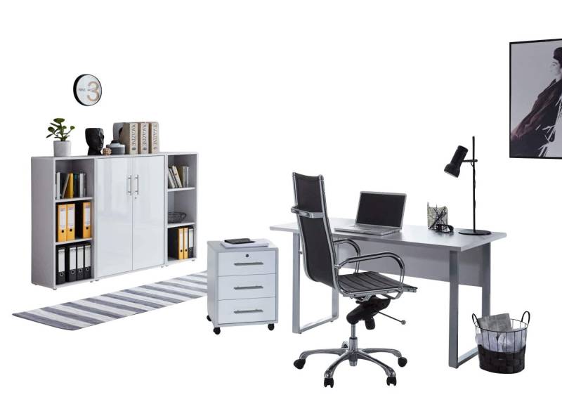 BMG Möbel Aktenschrank Office Edition Mini Set 2 Büromöbel komplett Set für Arbeitszimmer und Homeoffice von BMG Möbel