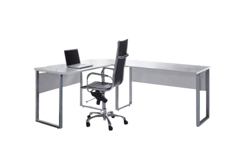 BMG Möbel Eckschreibtisch Office Edition, Schreibtisch spiegelverkehrt links und rechts montierbar von BMG Möbel
