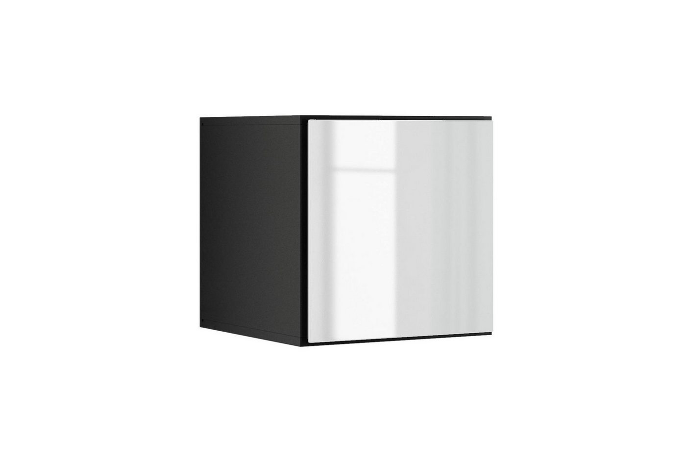 BMG Möbel Hängeschrank Modul+ (Einzelschränke und Regale kombinierbar im Baukastenprinzip, wählbar aus Regal, Schrank mit Tür oder Schrank mit Klappe) mit oder ohne Fronten, griffloses Design, made in Germany von BMG Möbel