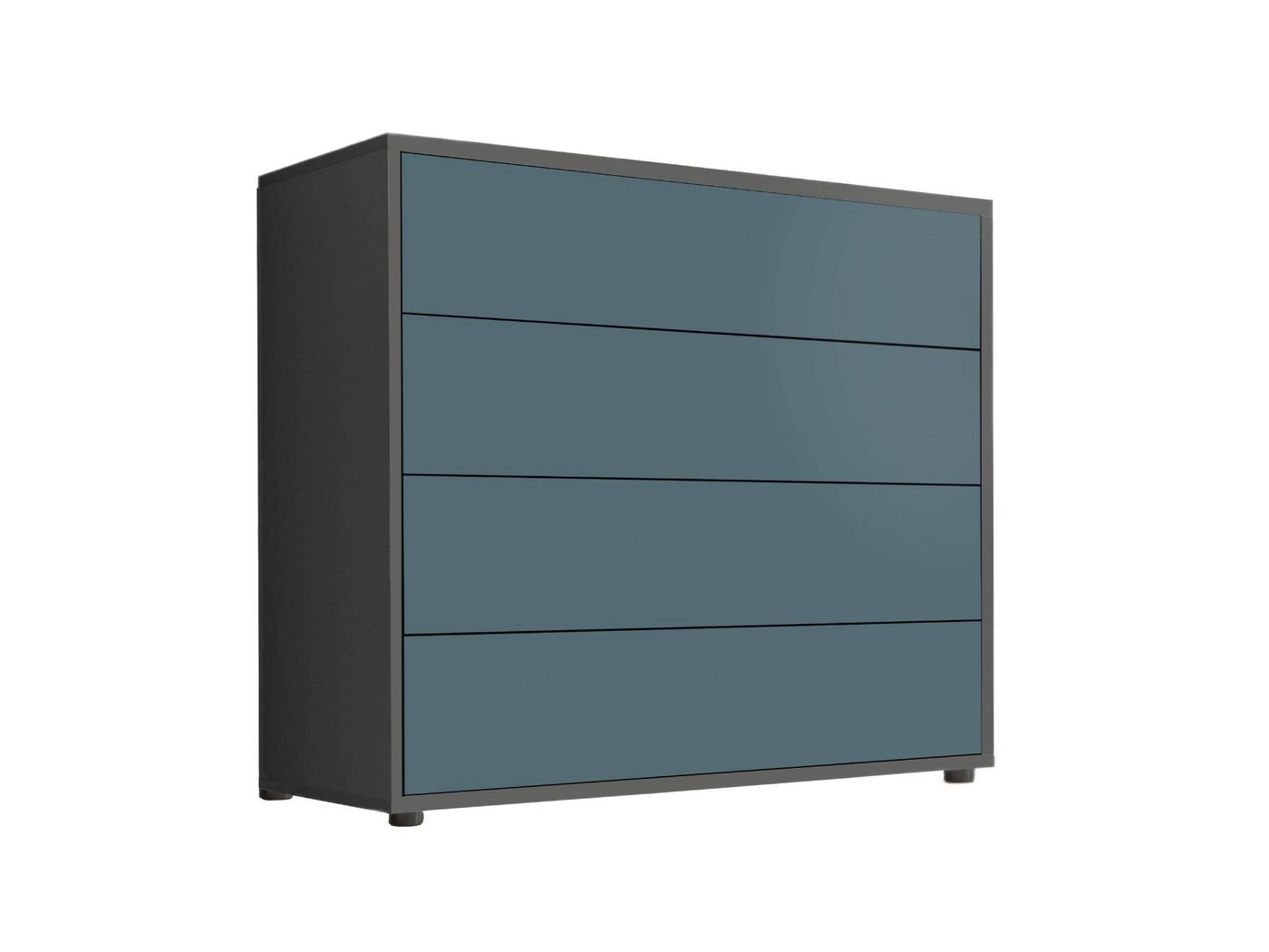 BMG Möbel Kommode Mailand 3 (Schubladenkommode Sideboard Kommode Anrichte, in verschiedenen Farben), Push-to-open-Funktion von BMG Möbel