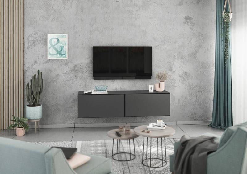 BMG Möbel Schranksystem Modul+ (2 tlg., bestehend aus 2 Schränken mit Klappe) 152 cm, wählbar aus verschiedenen Farbkombinationen, Made in Germany von BMG Möbel