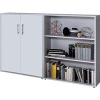 BMG Möbel Büro-Set "TABOR 1 niedrig", (Set, 2 tlg.) von Bmg Möbel