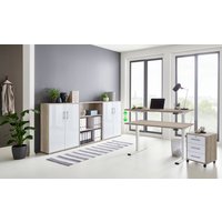 BMG Möbel Büromöbel-Set "Tabor", (Set, 5 tlg.), mit elektrisch höhenverstellbarem Schreibtisch von Bmg Möbel