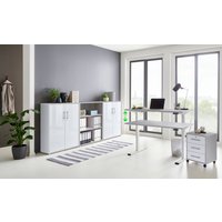 BMG Möbel Büromöbel-Set "Tabor", (Set, 5 tlg.), mit elektrisch höhenverstellbarem Schreibtisch von Bmg Möbel