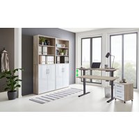 BMG Möbel Büromöbel-Set "Tabor", (Set, 6 tlg.), mit elektrisch höhenverstellbarem Schreibtisch von Bmg Möbel