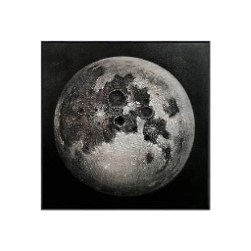 BMGKYAGL Abstrakte Gemälde mit Erde, Mond, Mars und Planeten, moderne Heimdekoration, Wandkunst, Hotel-Bar-Restaurant-Dekor, 30 x 30 cm, rahmenlos von BMGKYAGL
