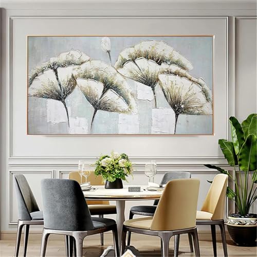 BMGKYAGL Gemälde Nordische Blumen Löwenzahn Künstlerisches Messer Dicke Textur Leinwandgemälde für die Dekoration des Wohnzimmers zu Hause 40x80cm Rahmenlos BMGKYAGL Gemälde Nordische Blumen Löwenzahn Künstlerisches Messer Dicke Textur Leinwandgemälde für die Dekoration des Wohnzimmers zu Hause 40x80cm Rahmenlos von BMGKYAGL