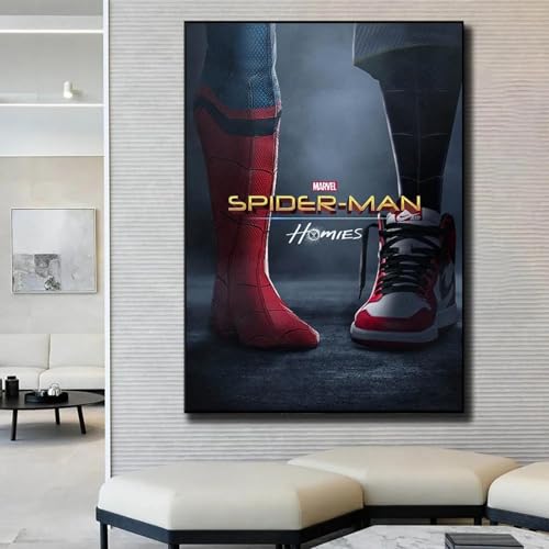 BMGKYAGL Modern Homies Poster, Moderne Wandkunst, Fußbild, Wohnzimmer, Schlafzimmer, Inneneinrichtung, 70 x 100 cm Rahmen von BMGKYAGL