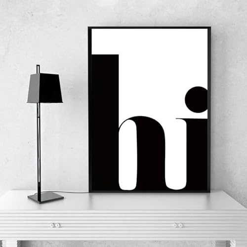 BMGKYAGL Nordisches Hi-Poster mit Zitaten, Leinwandgemälde, minimalistische Drucke, abstrakte Wandkunst, Bilder, ästhetische Heimdekoration, 50 x 70 cm, rahmenlos von BMGKYAGL
