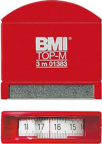 BMI 406341030 Taschenbandmaß mit Sichtfenster, 3 m x 13 mm von BMI