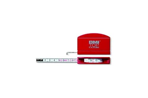 BMI 407341010 Taschenbandmaß Top mit Innenmessung, Länge 3 m, weisslackiertes Band von BMI