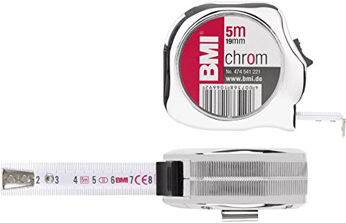 BMI 474841221 Taschenbandmaß Chrom 8 m von BMI