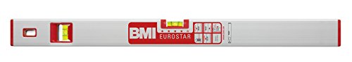 BMI 690040E Wasserwaage Eurostar, Länge 40 cm, eloxiert, 100 x 50 x 50 cm von BMI