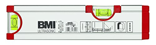 BMI 692020M Wasserwaage Ultrasonic, Länge 20 cm, eloxiert, mit Magnet von BMI