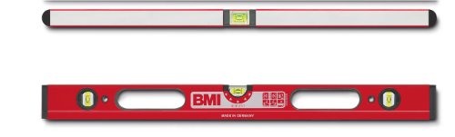 BMI 698080D Wasserwaage Robust, Länge 80 cm, 2 Durchgriffe, pulverbeschichtet von BMI