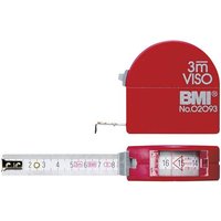 BMI Viso 405341010 Maßband 3m Stahl von BMI