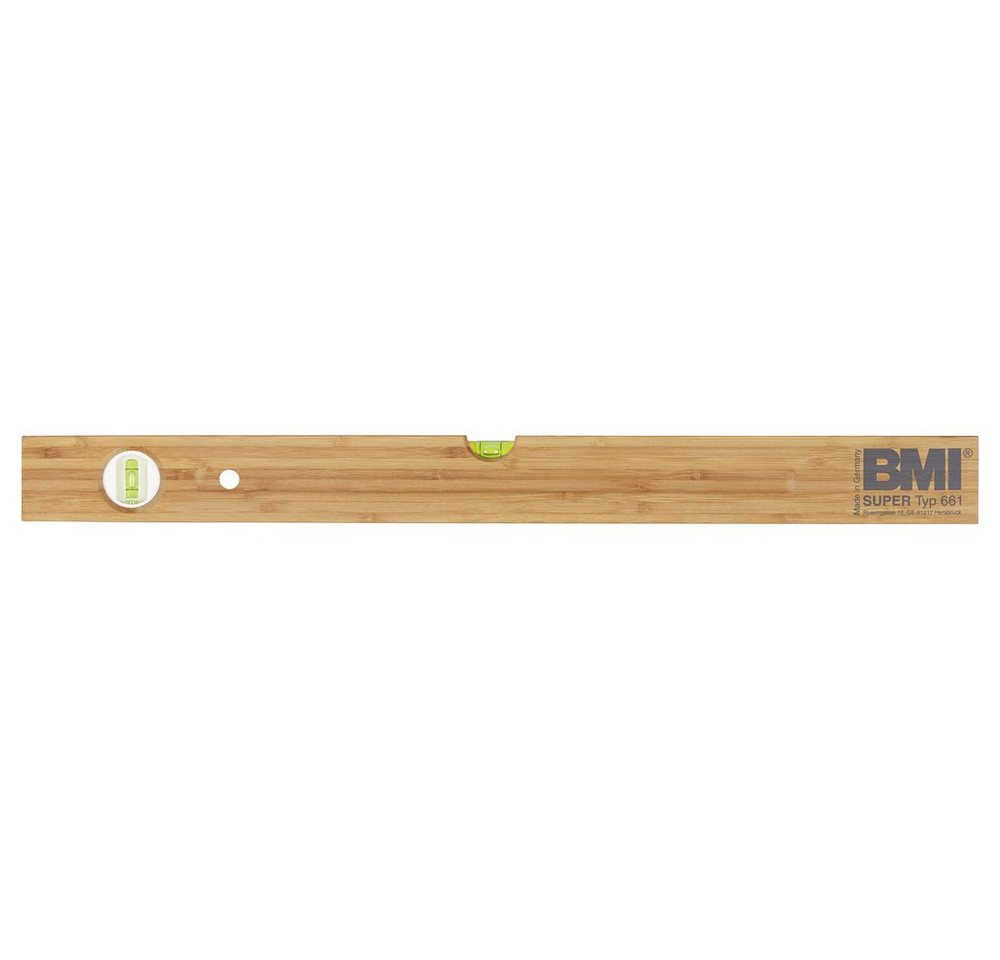 BMI Wasserwaage BMI 661040 Holz-Wasserwaage 1.0 mm/m, (661040) von BMI