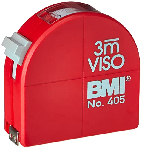 Taschenrollbandmaß VISO L.3m B.16mm mm/cm EG II PA Sichtfenster BMI von BMI