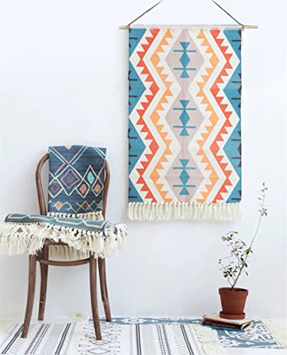 BMIDRUT Makramee gewebter Wandbehang, Wandteppich, Bohemian-Stil, Heimdekoration, Boho-Hintergrund, Wohnheim, Zimmer, Türdekoration, 50 x 85 cm (C4) von BMIDRUT