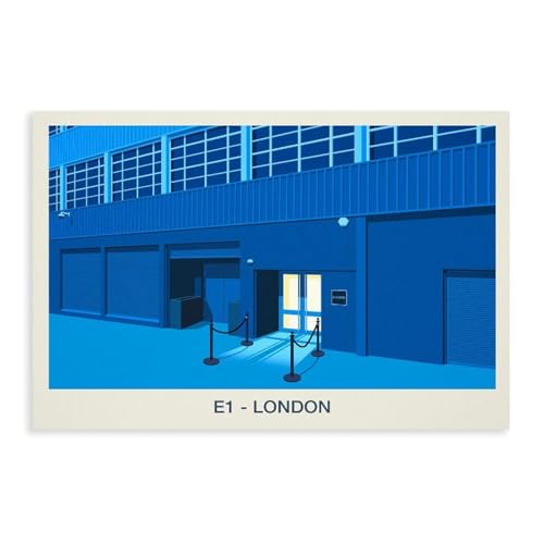 BMIQWAHG E1 Nachtclub-Poster, Leinwand, Poster, Schlafzimmer, Dekoration, Landschaft, Büro, Raumdekoration, Geschenk, 50 x 75 cm von BMIQWAHG