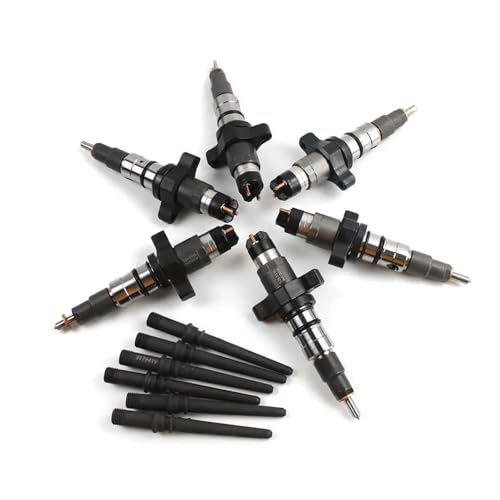 35-81314ARD 0445120032 6-teiliges Kraftstoffinjektor-Set mit Schlauchsatz 0445120238, kompatibel mit Dodge Pick-up Truck Cummins 5.9L Diesel 2004-2009 35-81314ARD 0445120032 6-teiliges Kraftstoffinjektor-Set mit Schlauchsatz 0445120238, kompatibel mit Dodge Pick-up Truck Cummins 5.9L Diesel 2004-2009 von BMKUUOSJ