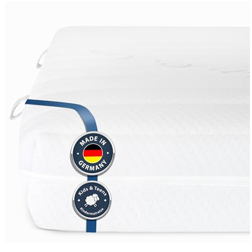 BMM Kindermatratze UpMat 140x200cm H2 für Hochbetten/Kaltschaummatratze Öko-Tex Zertifiziert/für alle gängigen Hoch-Betten/Matratzen produziert in Deutschland von BMM
