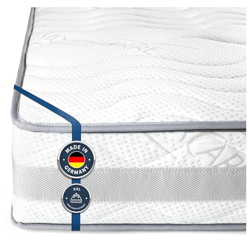 BMM Matratze Komfort Super XXL 160x200cm H4 extra fest/Kaltschaummatratze Öko-Tex Zertifiziert/orthopädische 7 Zonen/Höhe 23cm / Matratzen produziert in Deutschland von BMM