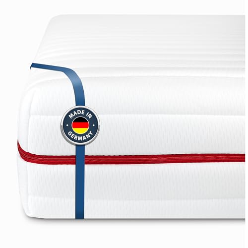 BMM Matratze 120x190 cm Klassik 19 Härtegrad H3 mittelfest/Kaltschaummatratze Öko-Tex Zertifiziert/ergonomische 7 Zonen Matratze Höhe 19 cm/Matratzen produziert in Deutschland von BMM
