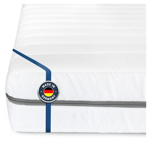 BMM Matratze 140x190 cm Klassik XXL Härtegrad H4 extra fest/Kaltschaummatratze Öko-Tex Zertifiziert/ergonomische 7 Zonen Matratze Höhe 12 cm/Matratzen produziert in Deutschland BMM Matratze 140x190 cm Klassik XXL Härtegrad H4 extra fest/Kaltschaummatratze Öko-Tex Zertifiziert/ergonomische 7 Zonen Matratze Höhe 12 cm/Matratzen produziert in Deutschland von BMM
