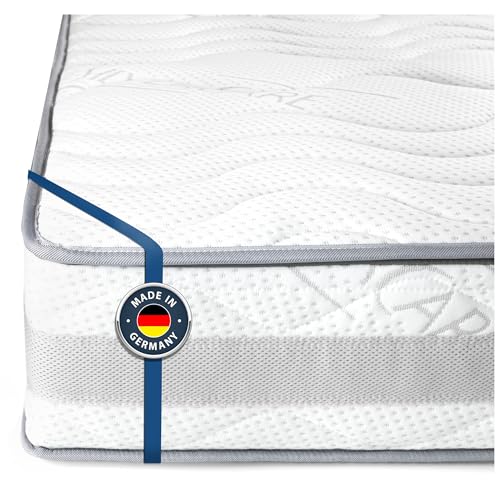 BMM Matratze 80x190cm Komfort 23 H3 fest/Kaltschaummatratze Öko-Tex Zertifiziert/orthopädische 7 Zonen Matratze Höhe 23cm Komfort 23 / Matratzen produziert in Deutschland von BMM