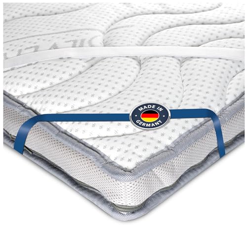 BMM Topper 160x200 cm Komfort Härtegrad H2 weich/PurLatex-Topper/Öko-Tex Zertifiziert/orthopädische Matratzenauflage/Höhe 8 cm/Topper produziert in Deutschland von BMM