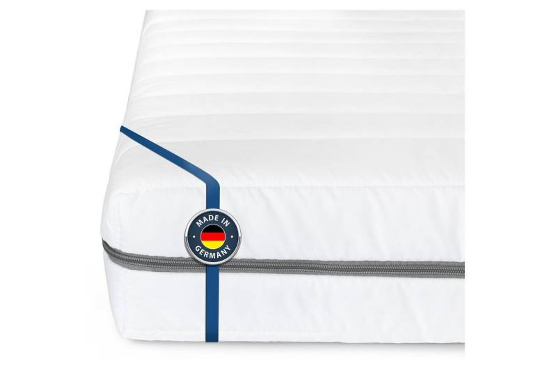 Komfortschaummatratze BMM Matratze Klassik Super XXL, BMM, 12 cm hoch, ergonomische 7-Zonen KSCell®-Schaum, Made in Germany von BMM