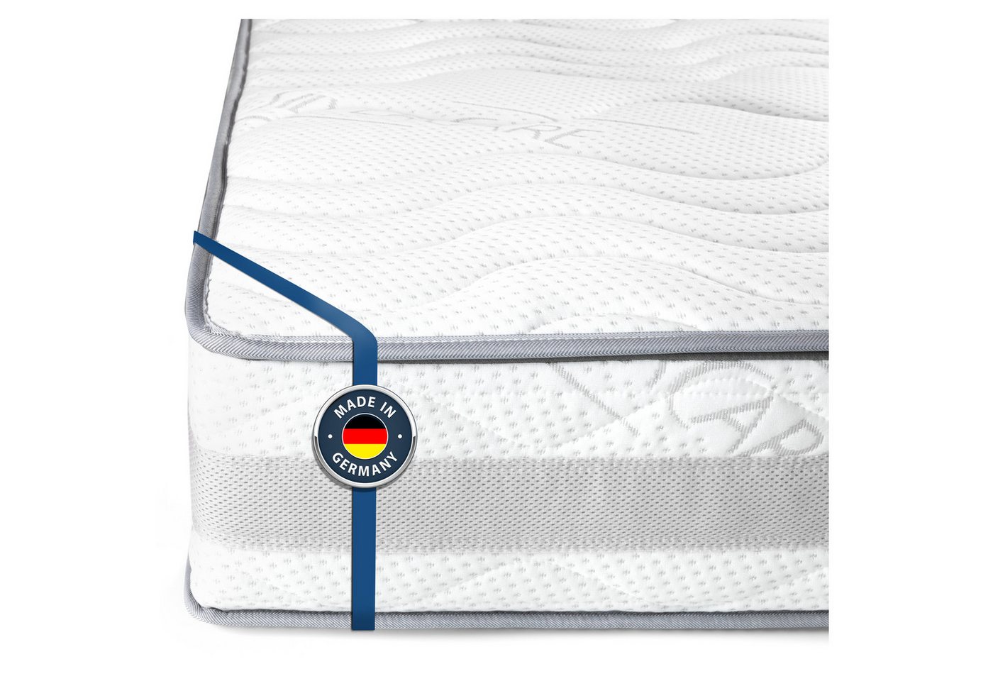 Komfortschaummatratze KOMFORT 23, BMM, 23 cm hoch, orthopädischer 7-Zonen KSCell®-Schaum, SilverCare Klima-Border Bezug von BMM