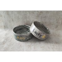 Marmoroptik Futternapf Mit Wunschname Und Motiv Geschenk Haustier Hund Katze von BMProduktveredelung