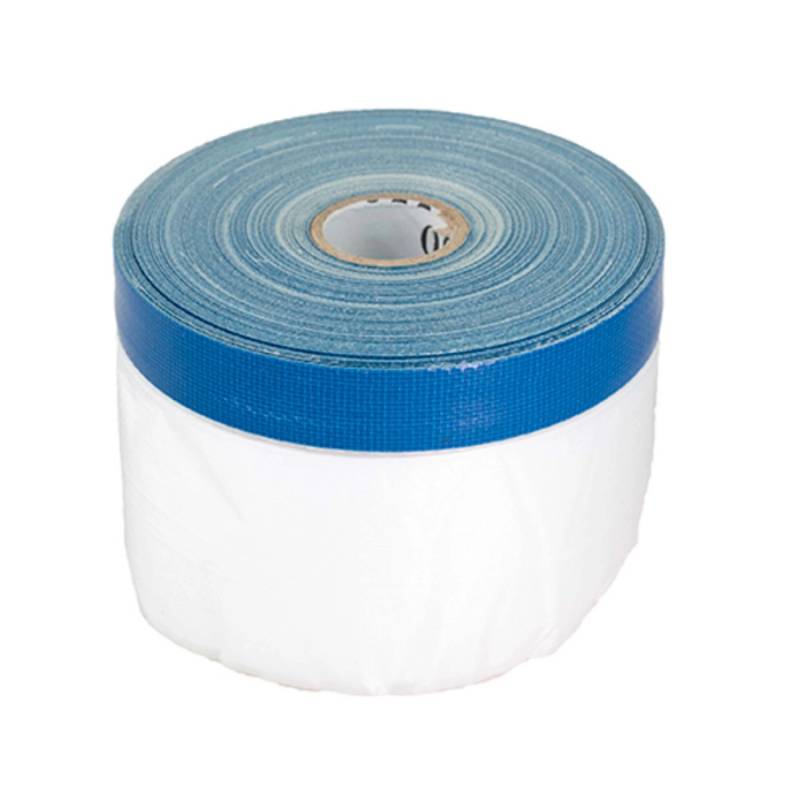 BMSC24 UV Masker Abdeckfolie mit Klebeband 20m x 0,55m Transparent von BMSC24