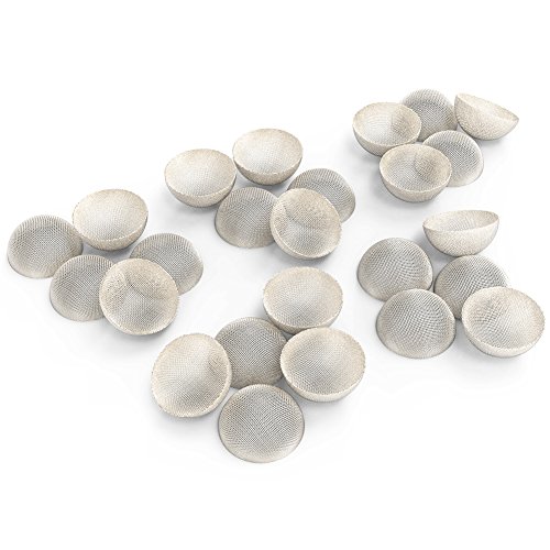 BMTick Glas Pfeife/Bong Sieb Filter (Perfekte Passform) (25 Stück Edelstahl Screen Rohr Filterung Rauchen) von BMTick