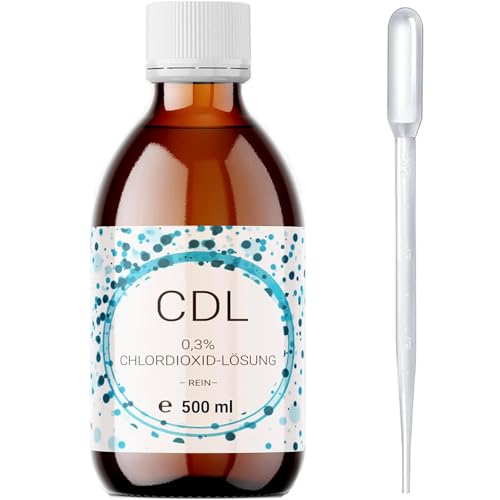 500ml CDL/CDs Chlordioxid 0,3% Lösung, Glasflasche mit Pipette von BMUT
