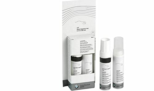 BMW Lackstift-Sets in Wagenfarbe mit Klarlack 2x 12 ml Ausbesserungsstift Schwarz Weiß Grau Silber (British Racing Green met) von BMW