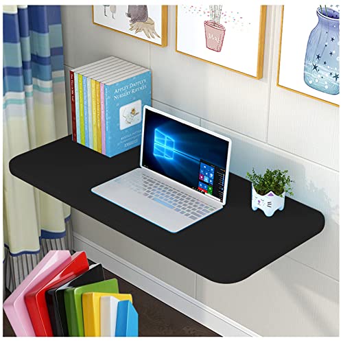 Wandklapptisch Klapptisch Wandtisch, Stabiler Klapptisch Wandmontage Platzsparender Schwimmender Schreibtisch Küchentisch Kindermöbel Laptoptisch Esstisch 100x40cm/39x16in Black von BMXRX