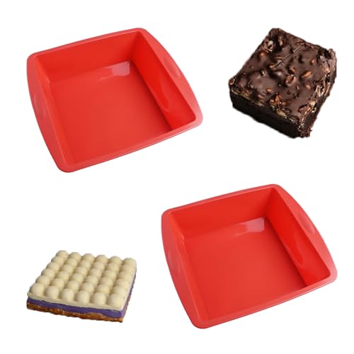 BMZXCH 2 Stück 20 cm Silikonbackform Kastenform Antihaftende Silikon Kuchenform Eckig Backform Kasten, 8 Zoll Silikonform Backen Backformen Pfanne Silikon Brownie Backform für Brownies, Brote, Kuchen BMZXCH 2 Stück 20 cm Silikonbackform Kastenform Antihaftende Silikon Kuchenform Eckig Backform Kasten, 8 Zoll Silikonform Backen Backformen Pfanne Silikon Brownie Backform für Brownies, Brote, Kuchen von BMZXCH
