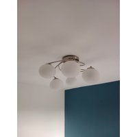 Vintage Deckenleuchte Mit Sechs Glaskugeln/Sputnik Deckenleuchte/Orbital Deckenleuchte/Große Deckenleuchte/Retro Deckenleuchte/Moderne Leuchte von BMvintageArt