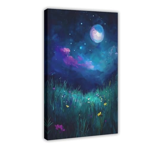 BNCEDJK . Leinwandposter mit Blumen, Bäumen, Mond, Hexe, skurril, Wandkunstdruck, Bild, Gemälde, 30 x 45 cm BNCEDJK . Leinwandposter mit Blumen, Bäumen, Mond, Hexe, skurril, Wandkunstdruck, Bild, Gemälde, 30 x 45 cm von BNCEDJK