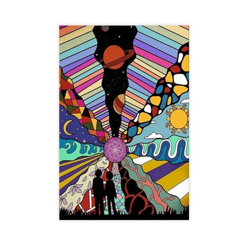 BNCEDJK 70er Jahre Psychedelisches Leinwand-Poster, Wandkunstdruck, Bild, Gemälde, 20 x 30 cm BNCEDJK 70er Jahre Psychedelisches Leinwand-Poster, Wandkunstdruck, Bild, Gemälde, 20 x 30 cm von BNCEDJK