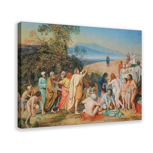 BNCEDJK Leinwandposter The Apparition Of Christ To The People, Wandkunstdruck, Bild, Gemälde, 40 x 60 cm von BNCEDJK