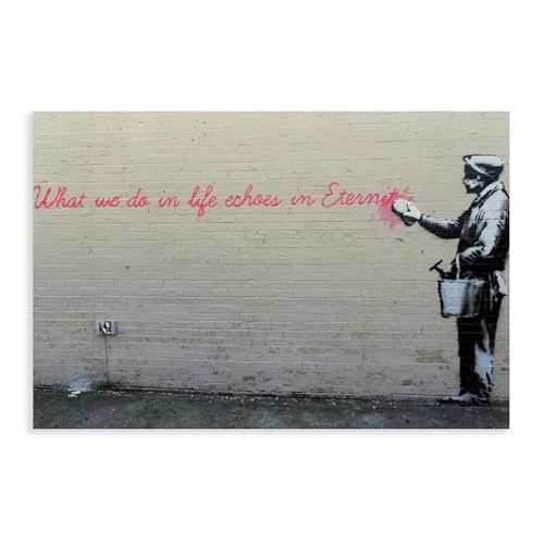 BNCEDJK Leinwandposter What We Do İn Life Echoes İn Eternity, Wandkunstdruck, Bild, Gemälde, 20 x 30 cm von BNCEDJK