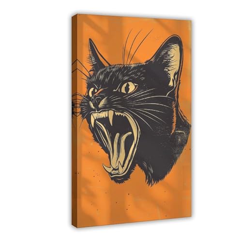 BNCEDJK Leinwandposter mit wütender orangefarbener Katze, Wandkunstdruck, Bild, Gemälde, 30 x 45 cm BNCEDJK Leinwandposter mit wütender orangefarbener Katze, Wandkunstdruck, Bild, Gemälde, 30 x 45 cm von BNCEDJK